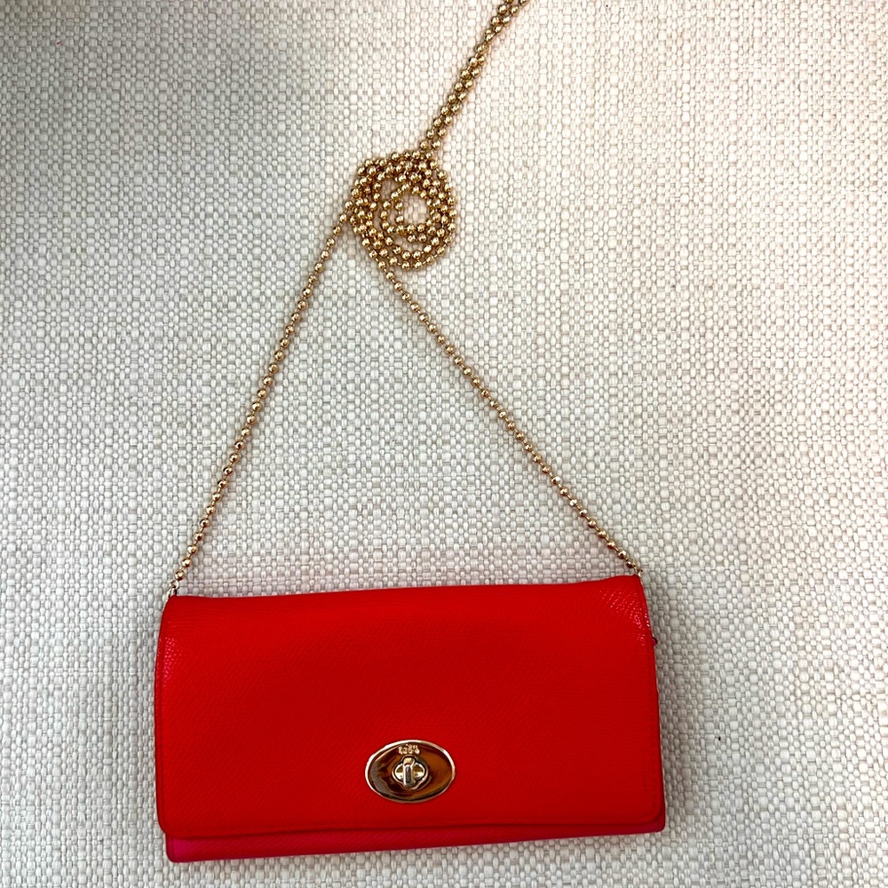 Authentic Coach wristlet/shoulder purse